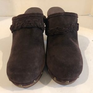 Ugg Kaylee Braided Clog Brown Sz 8